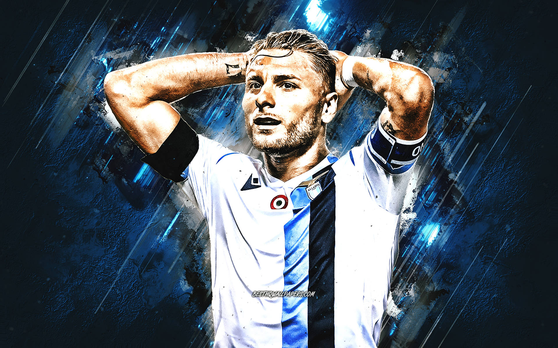 Voetbal Wonderkind Ciro Immobile In Actie Achtergrond