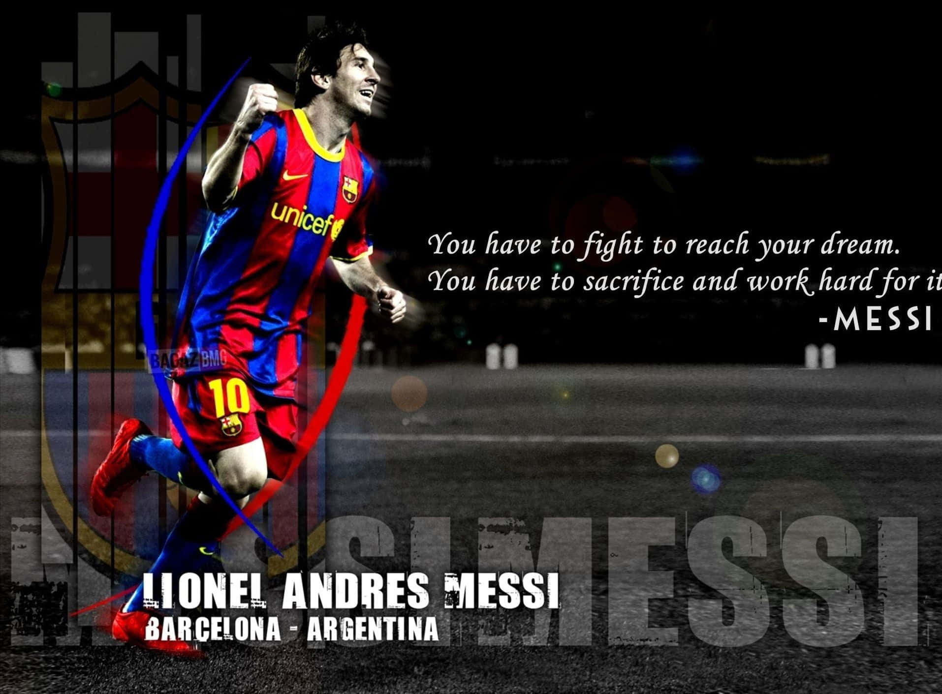Lionel Messi Football Quotes Wallpaper