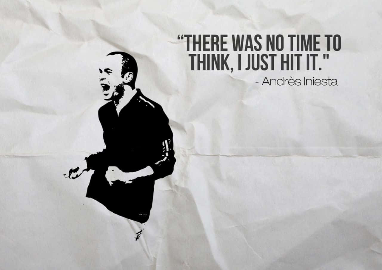 Andres Iniesta Football Quotes Wallpaper