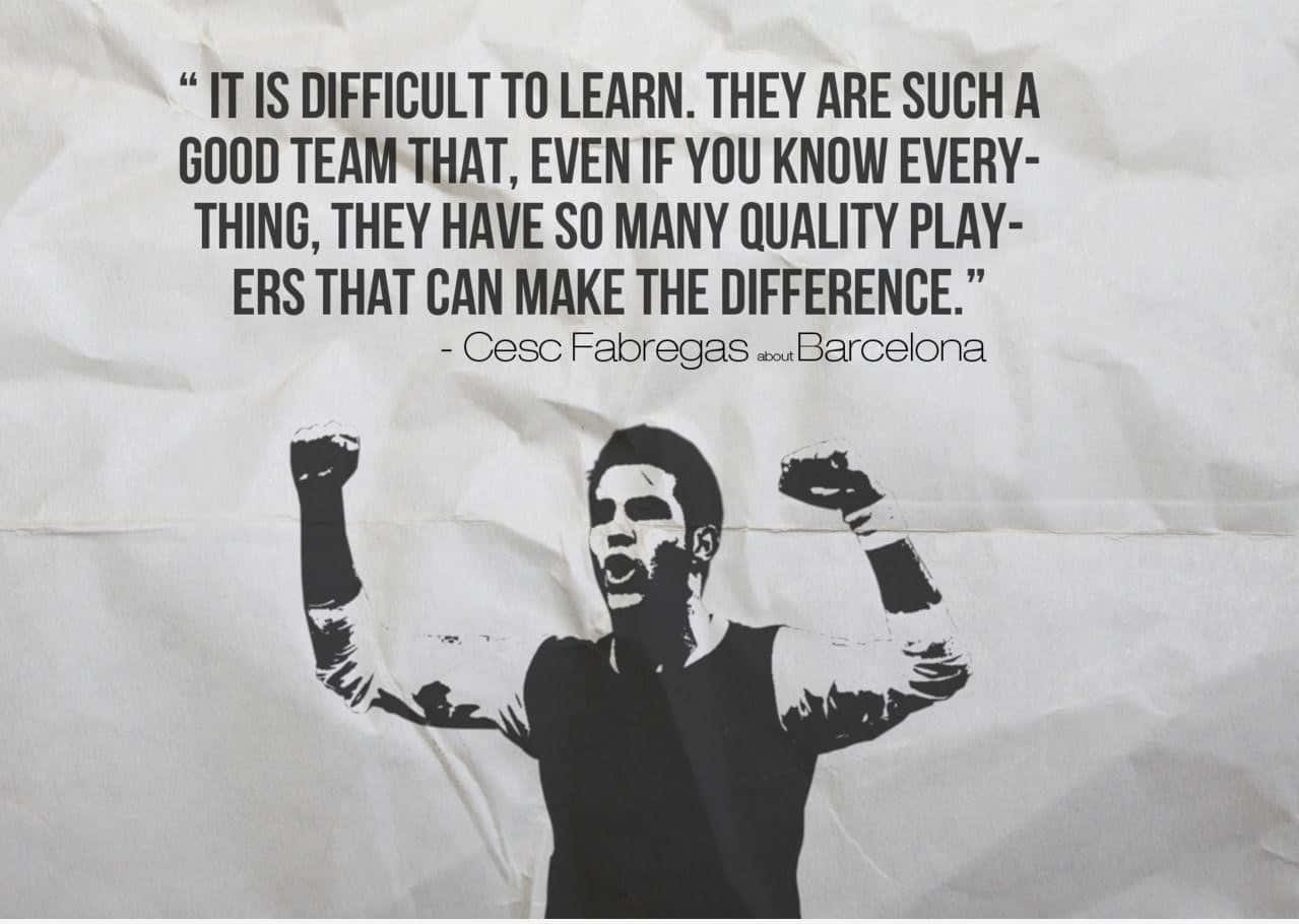 Cesc Fabregas Football Quotes Wallpaper