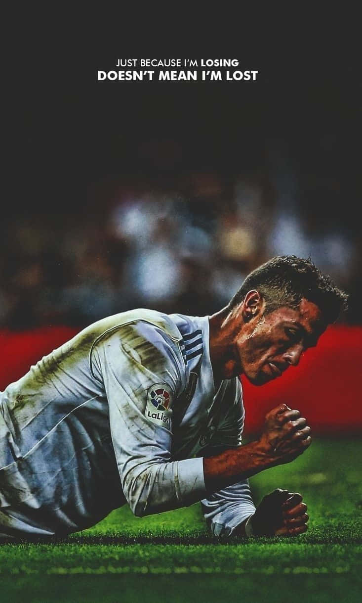 Citat om at miste fodbold fra Cristiano Ronaldo Wallpaper