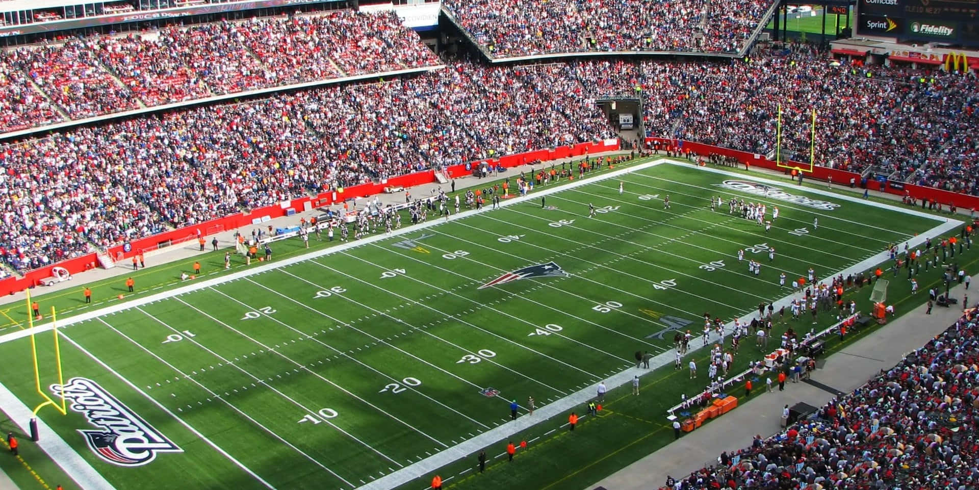 Large Crowd Fills U.S. Football Stadium