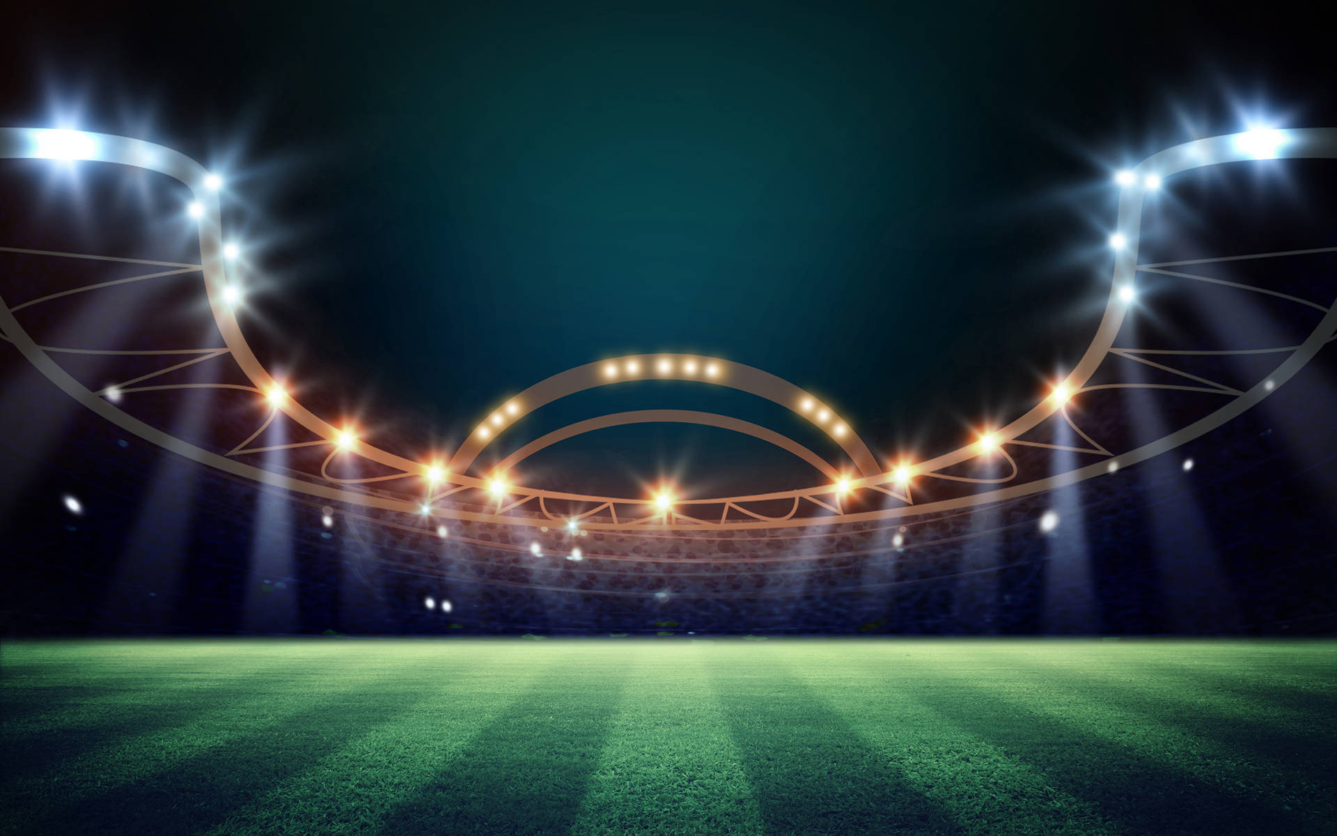 Football Stadium Light Rays Wallpaper