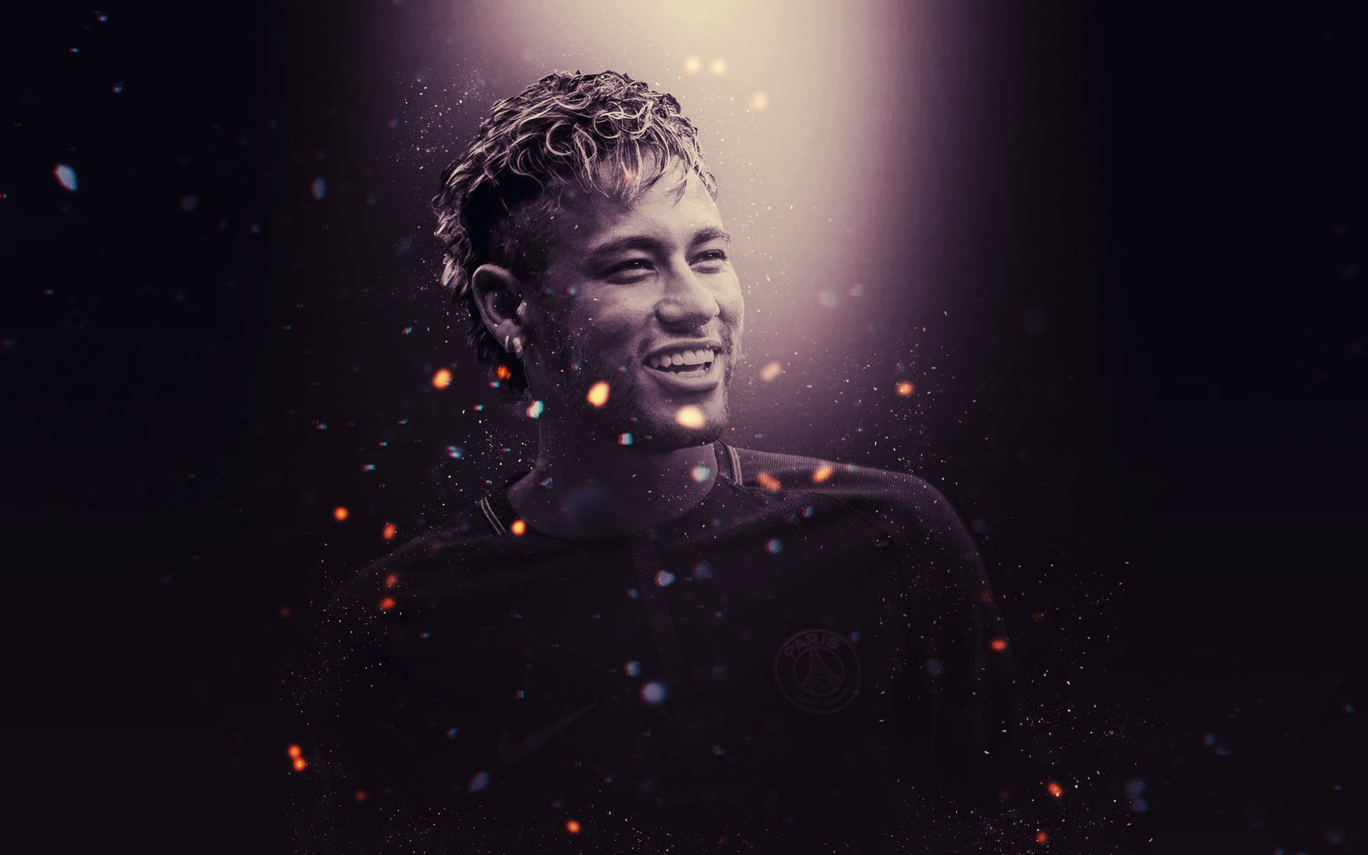 Footballer Neymar 4K Speckles Wallpaper