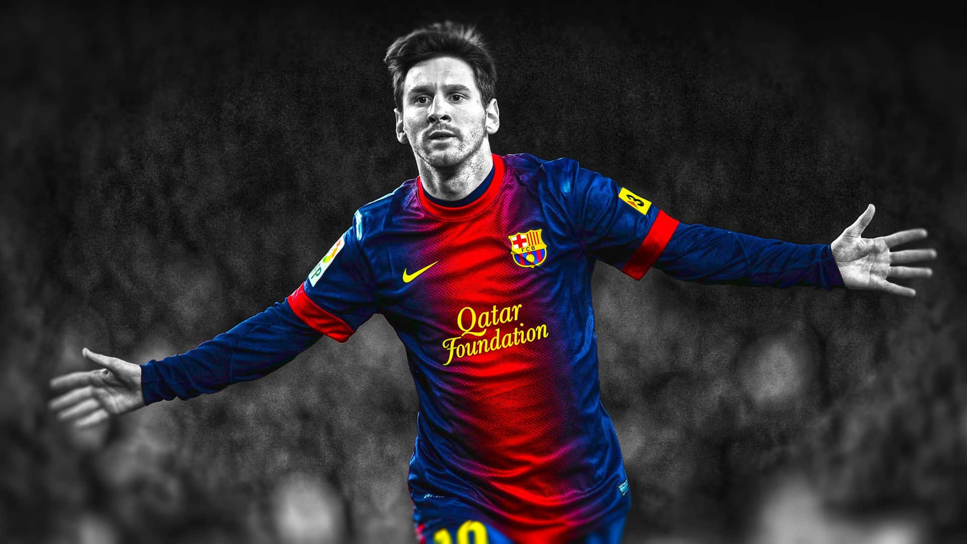 Fodboldspiller Lionel Messi Billede Tapet