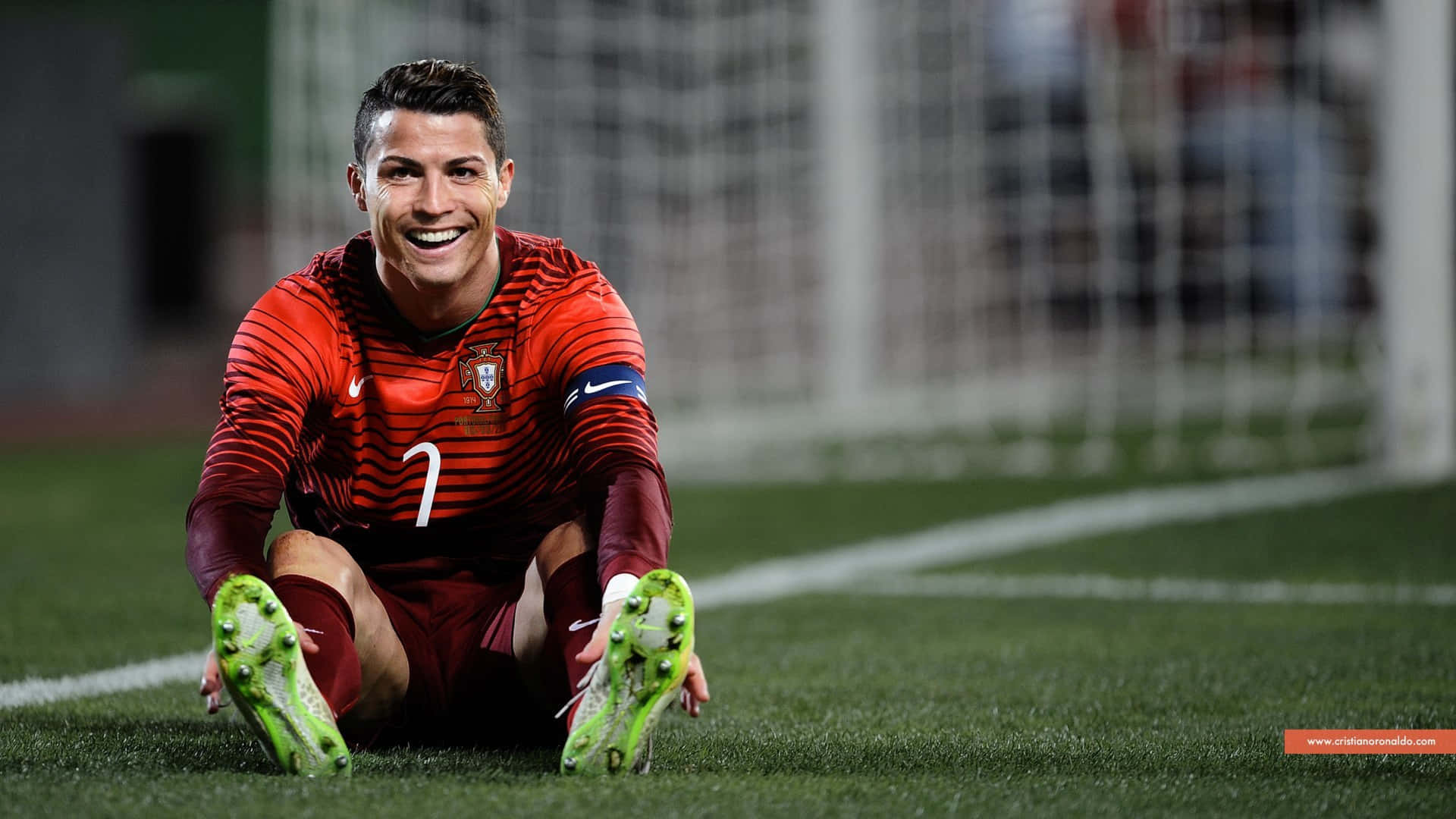 Fodboldspiller Cristiano Ronaldo Spilbillede Tapet