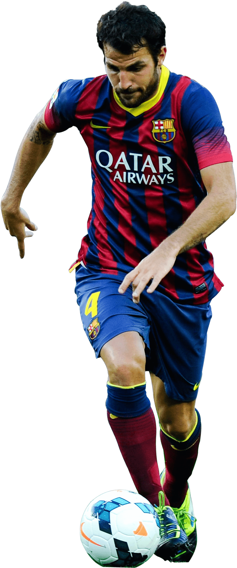 Footballerin Qatar Airways Jersey Dribbling PNG