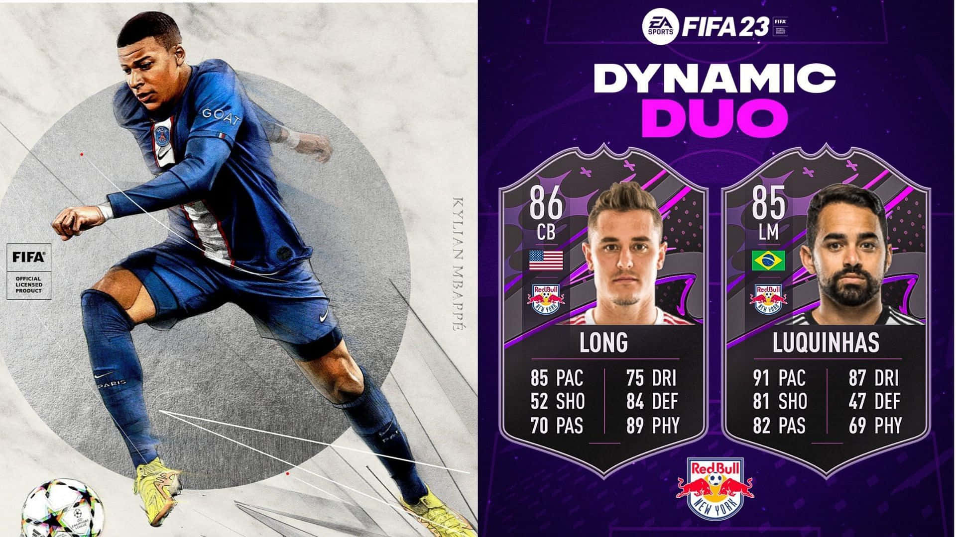 Footballers Luquinhas And Aaron Long In EA Sports FIFA 23 Wallpaper