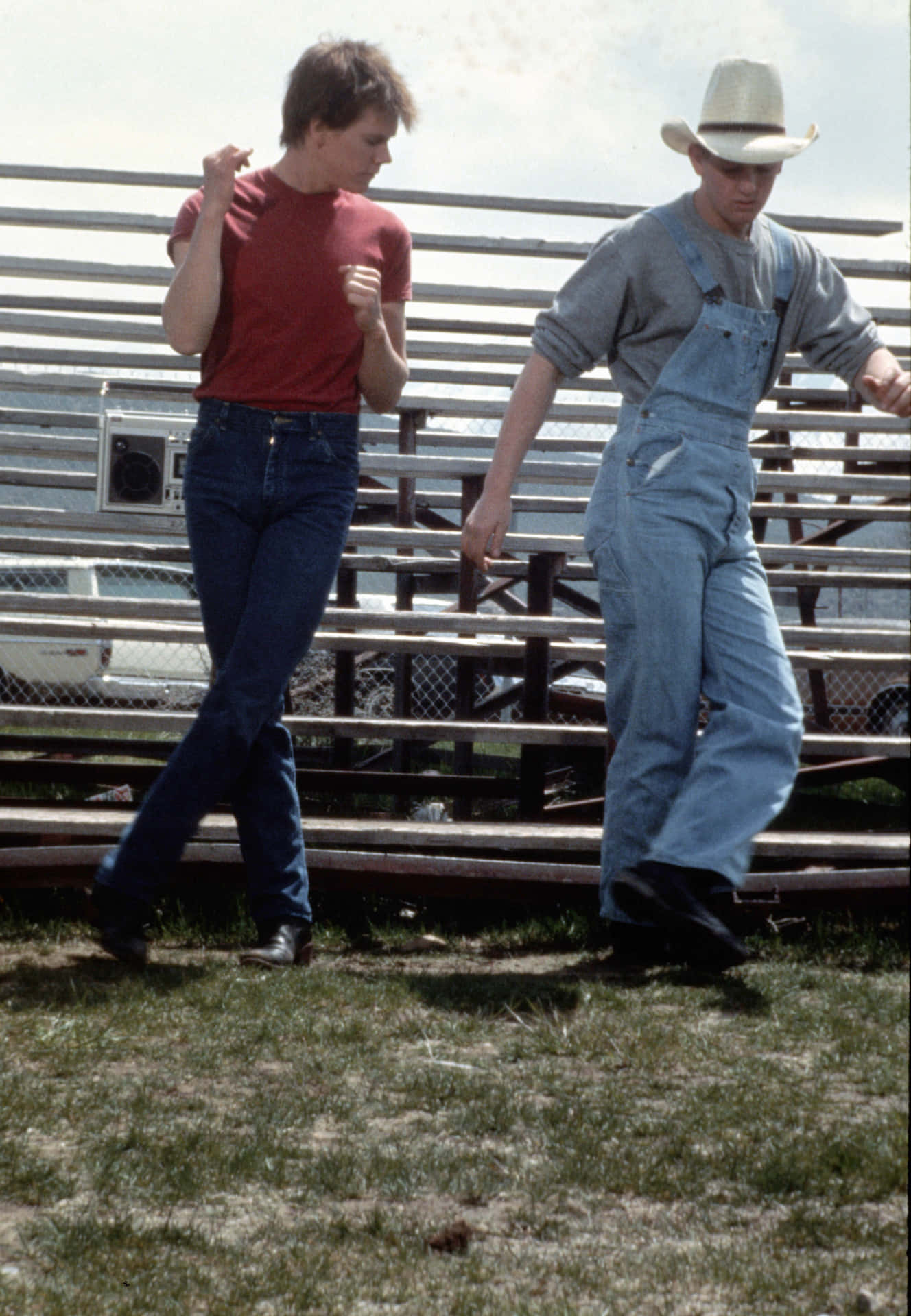 Footloose Dance Lesson Outdoors Wallpaper