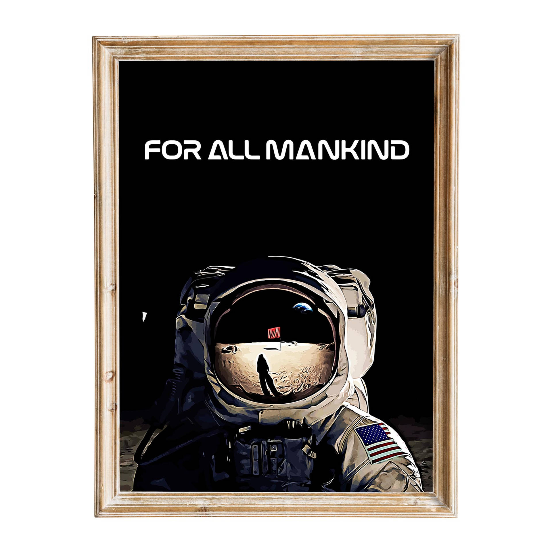 For All Mankind Astronaut Frame Wallpaper