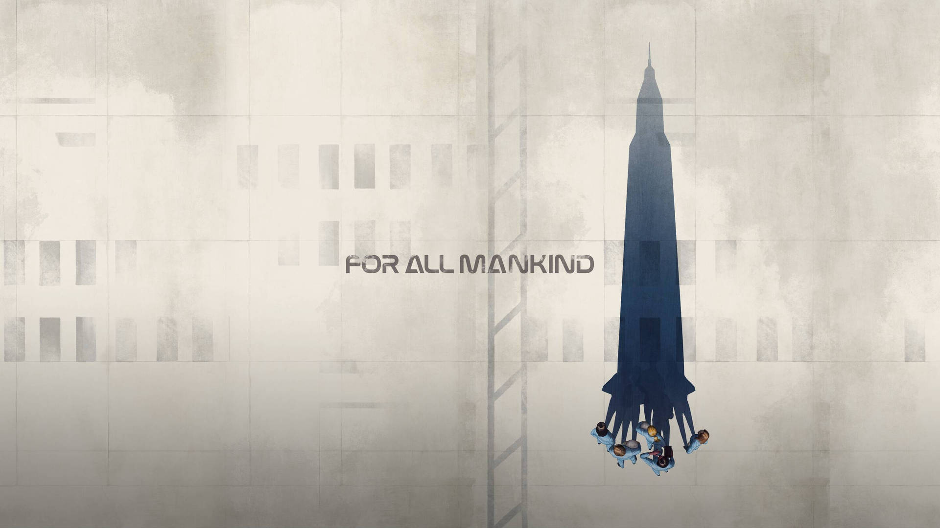 For All Mankind Rocket Shadow Wallpaper