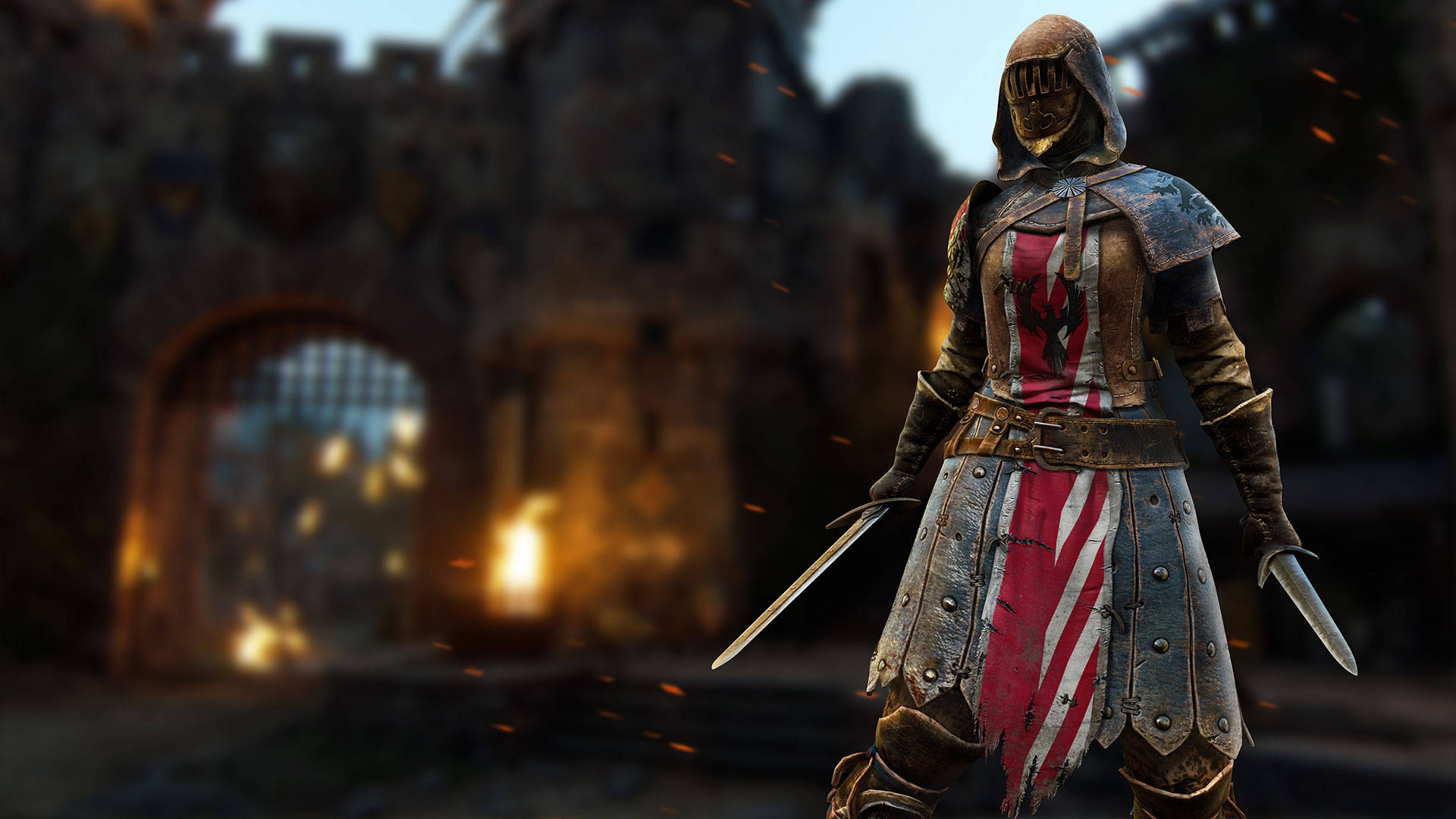 For Honor Game Peacekeeper Near Castle Background