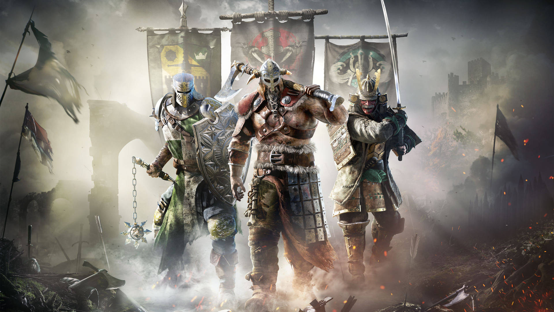 For Honor Heroes With Flags Picture