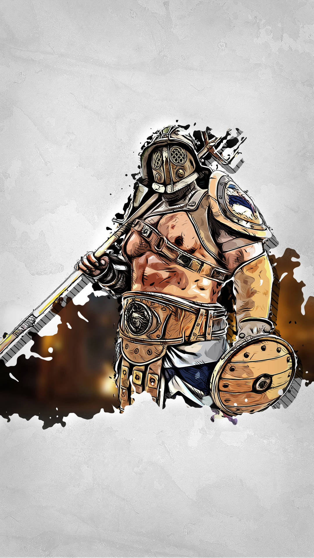 For Honor Phone Gladiator Outline Art Picture