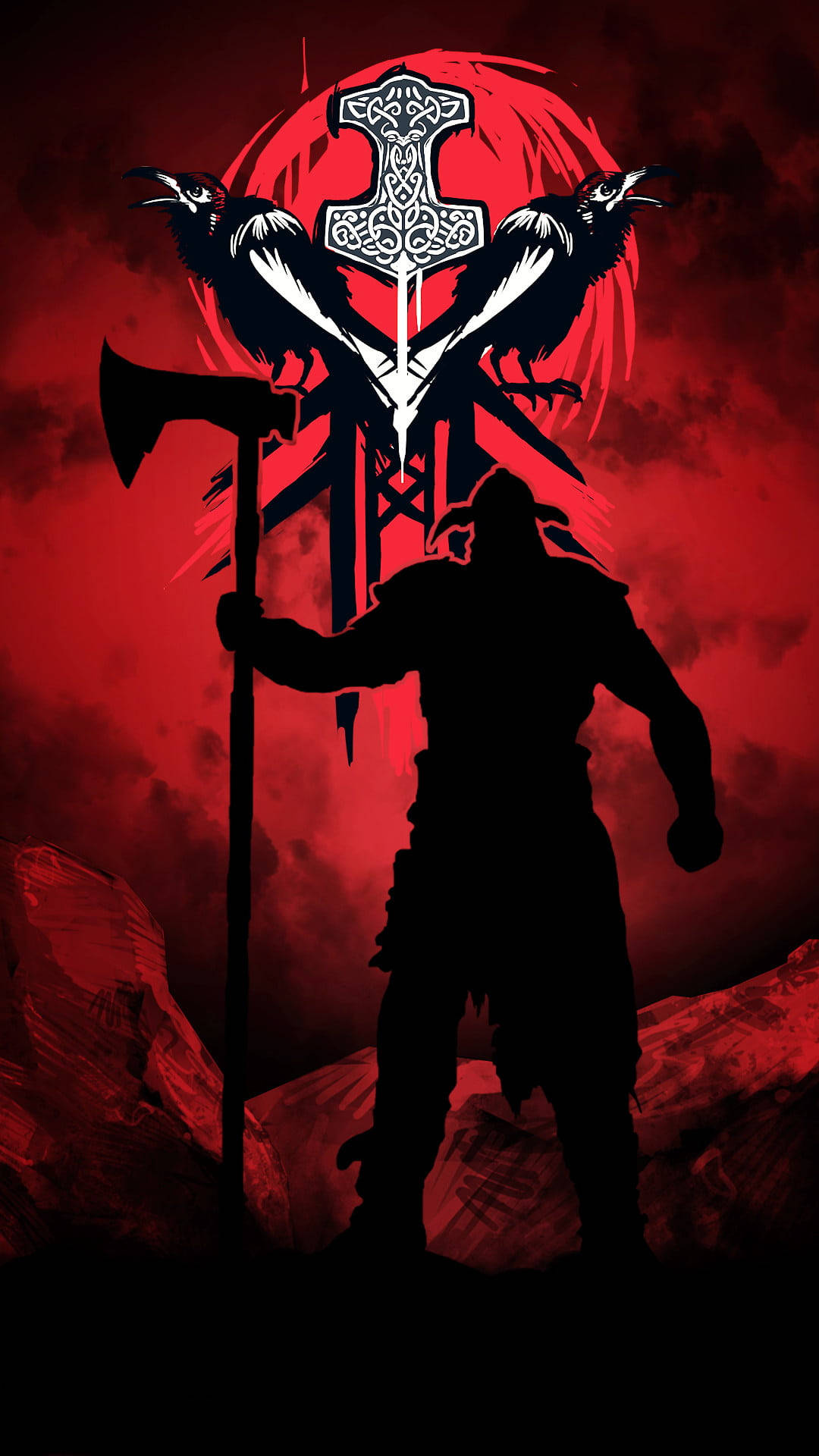 For Honor Phone Vikings Logo And Silhouette Picture
