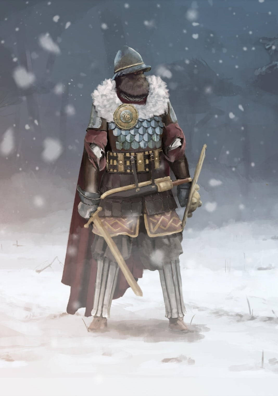 For Honor Phone Warlord In Snow Picture