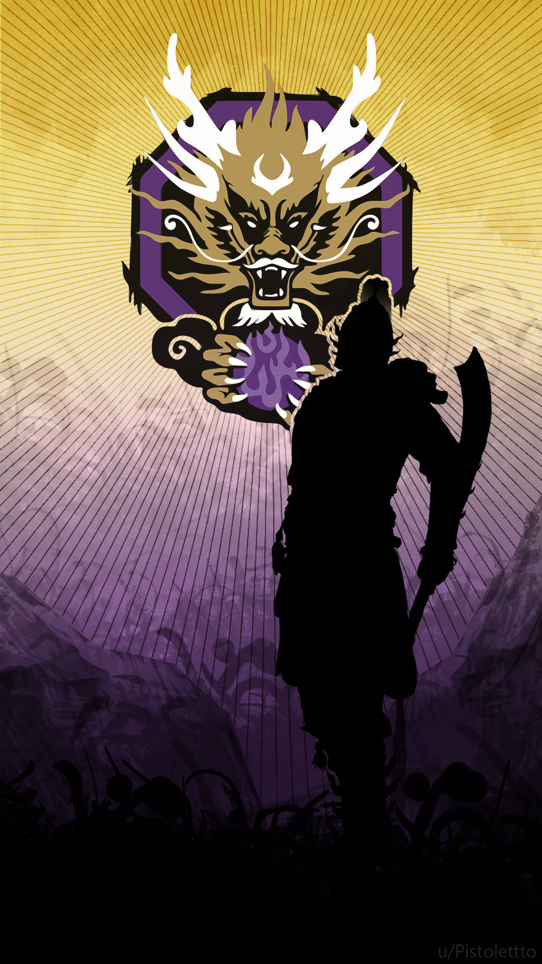 For Honor Phone Wu Lin Logo Purple Aesthetic Picture