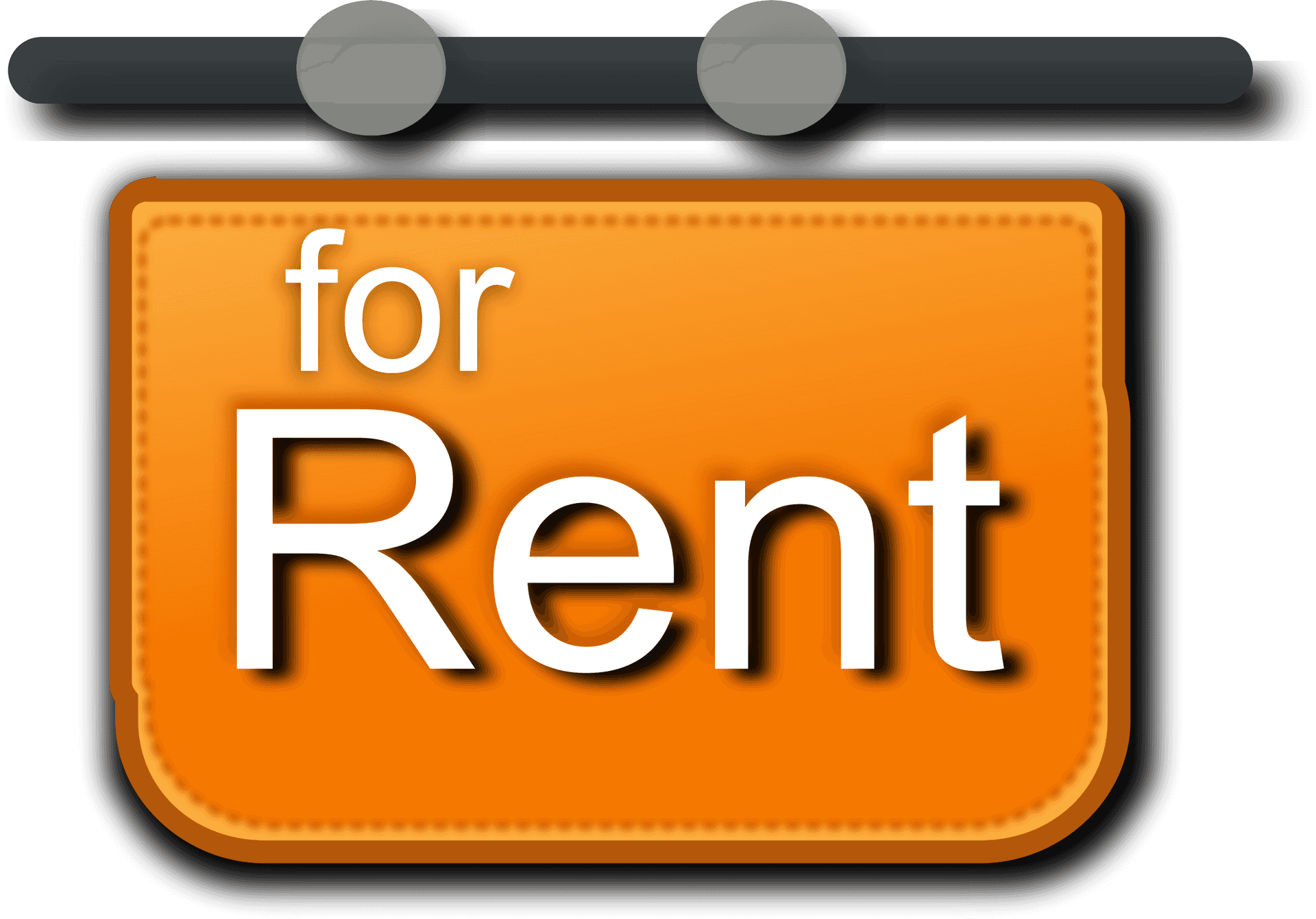 For Rent Signboard Graphic PNG