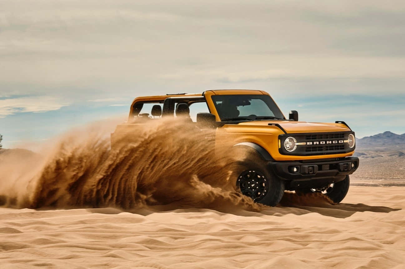 The 2020 Ford Bronco Is Driving Through The Desert