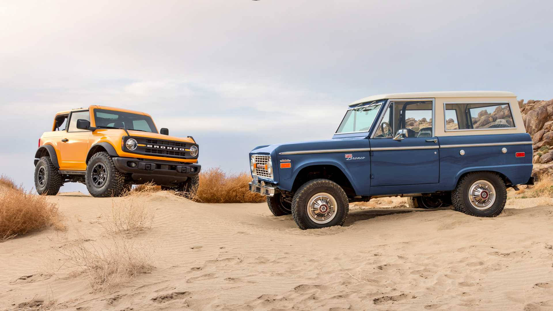 Ford Bronco Different Models Background