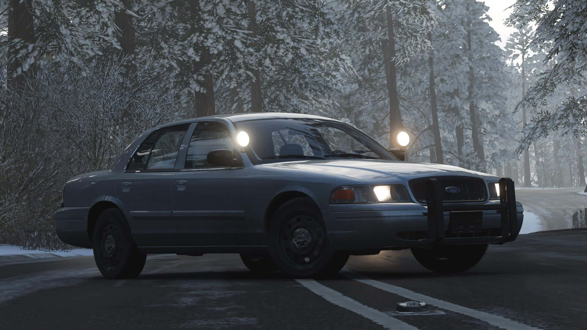 Stunning Ford Crown Victoria in Action Wallpaper