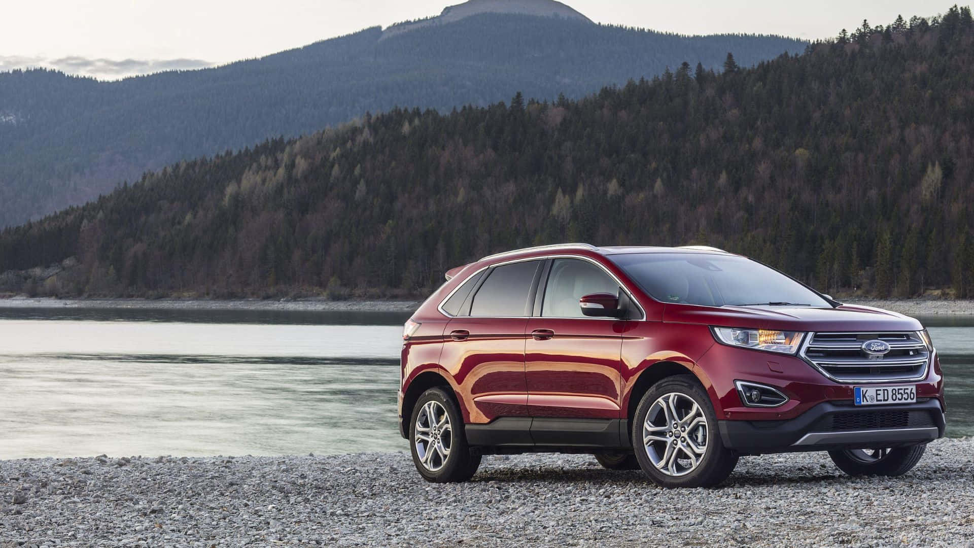 Stunning Ford Edge on the Road Wallpaper