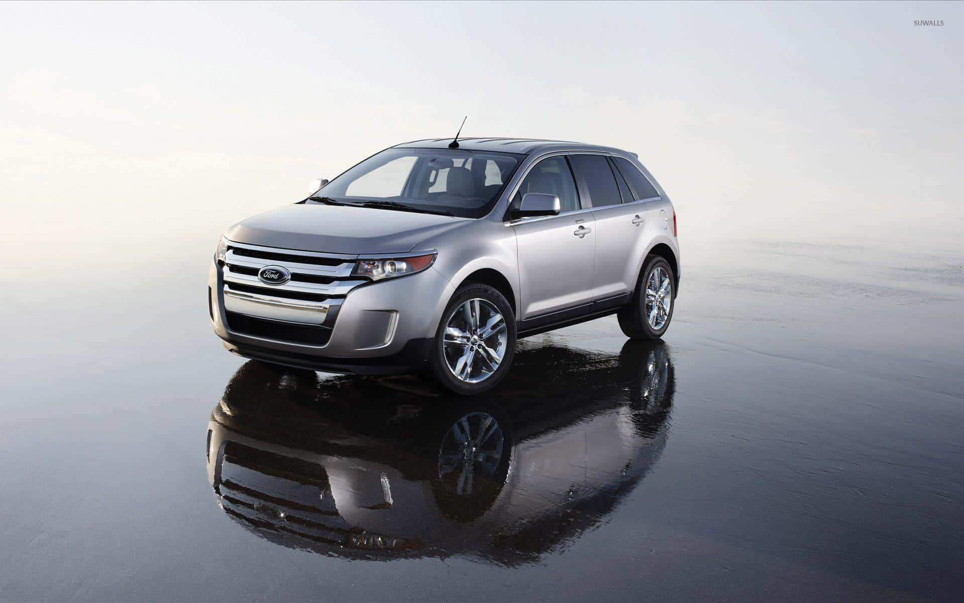 Stylish Ford Edge SUV on the Road Wallpaper