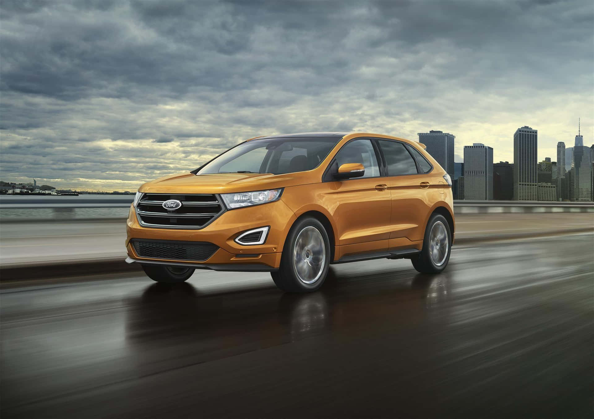 Ford Edge on the Road Wallpaper