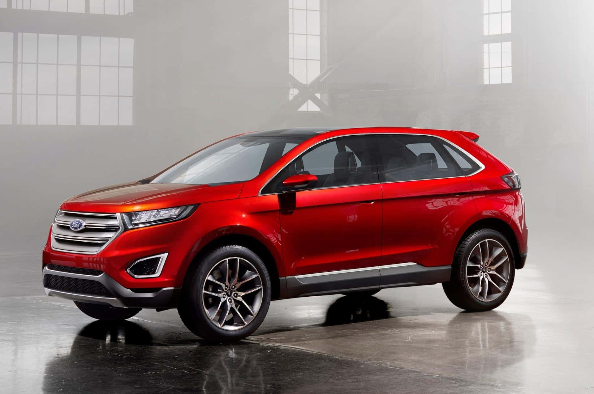 Ford Edge driving on the open road Wallpaper