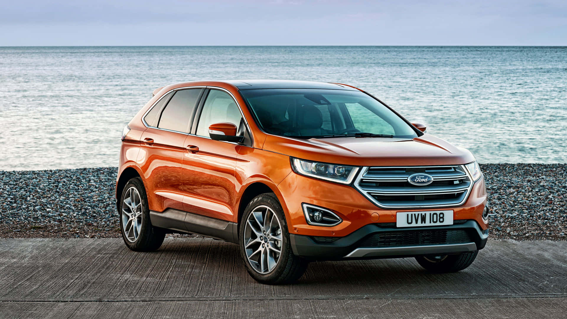 Stunning Ford Edge on the Road Wallpaper