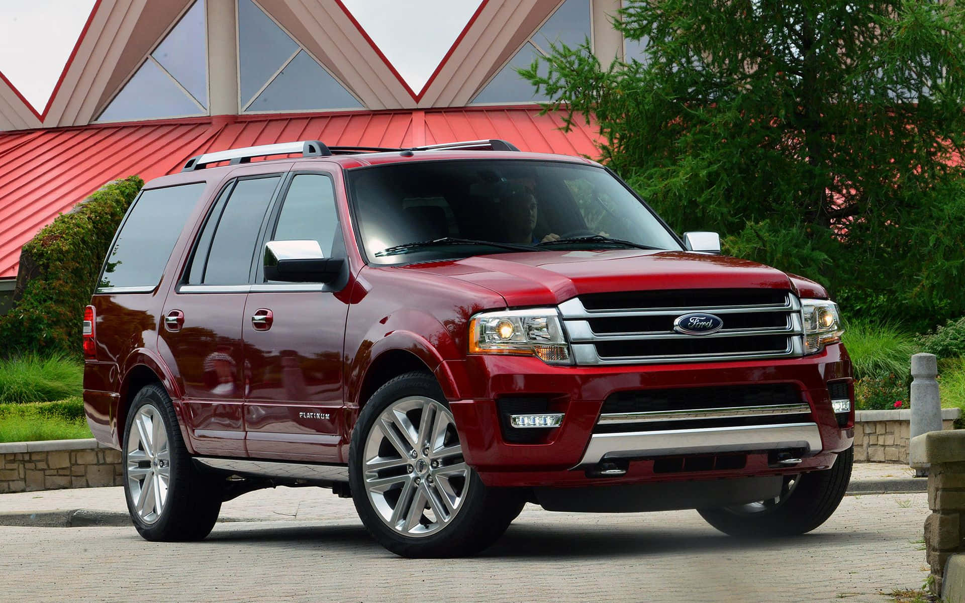 Stylish Ford Expedition SUV on an Adventurous Road Trip Wallpaper