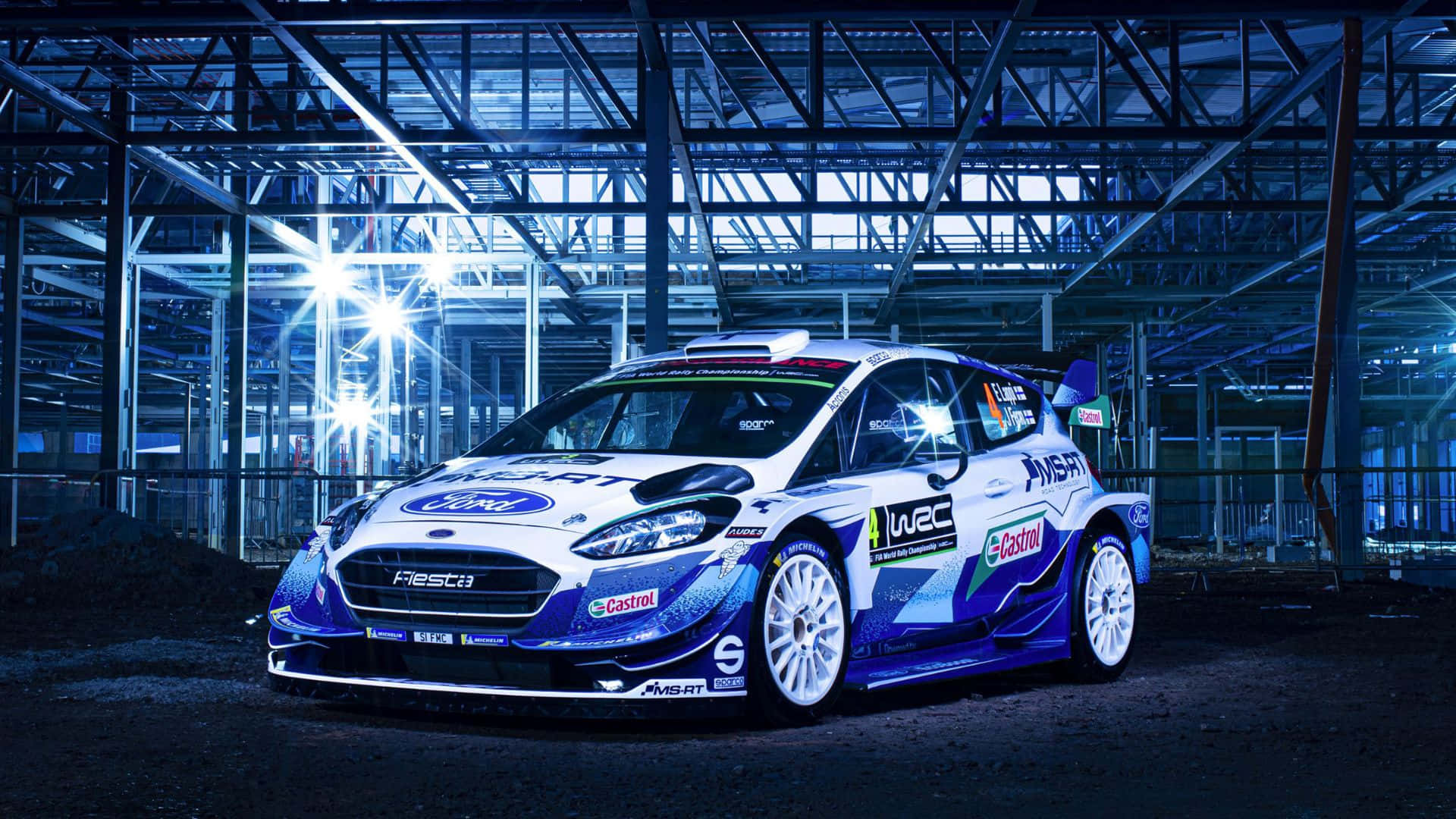 Stunning Ford Fiesta in Action Wallpaper
