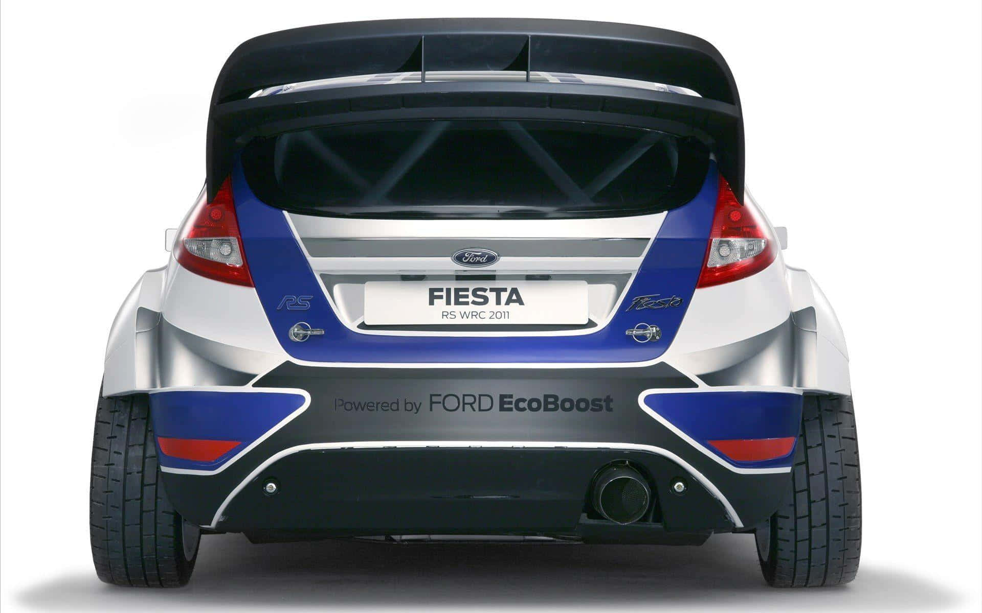 Captivating Ford Fiesta in Action Wallpaper