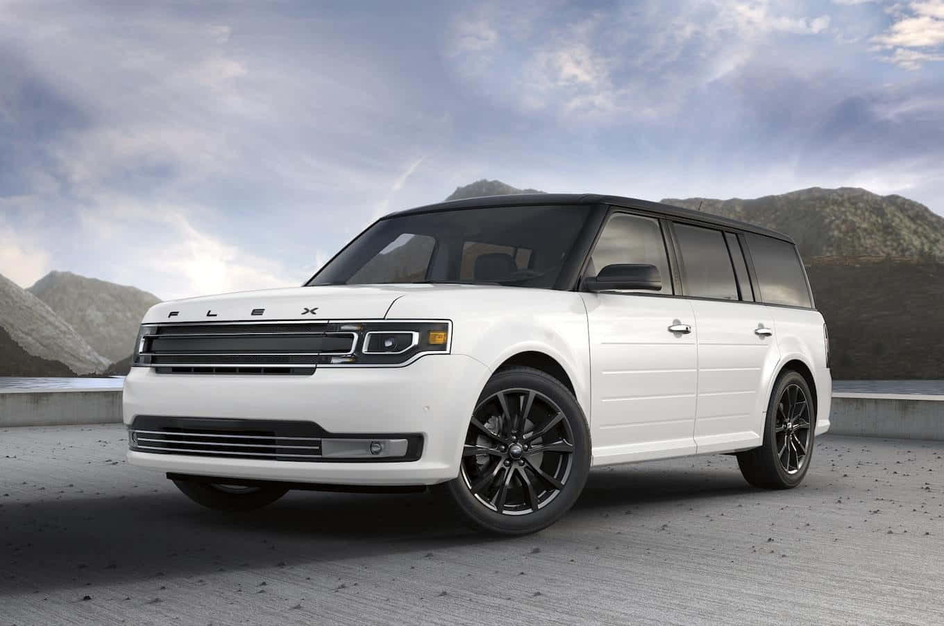 Caption: Ford Flex on the Road Wallpaper