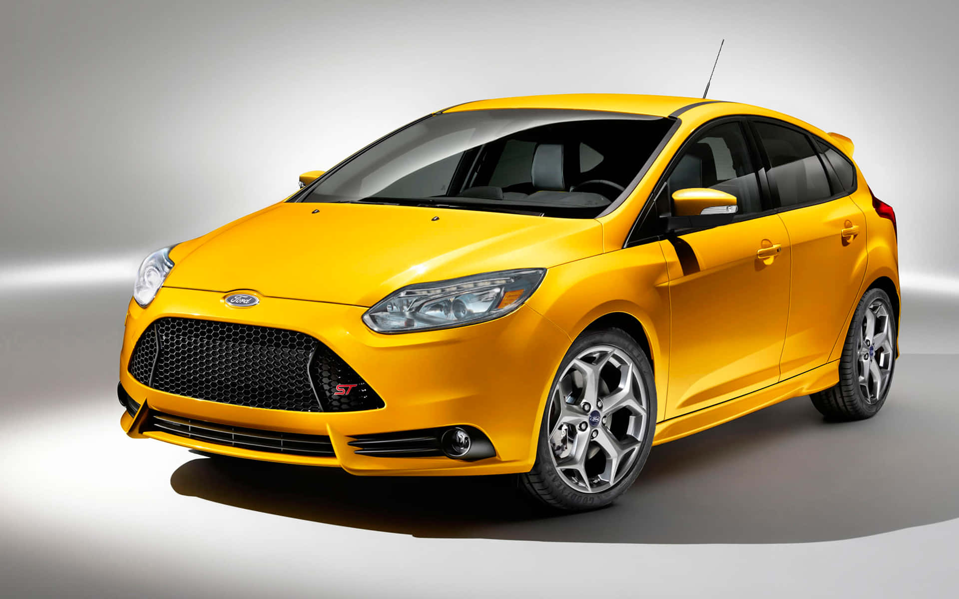 Stylish Ford Focus on the Road= Wallpaper