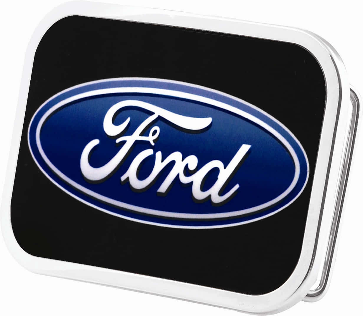 Elegantelogotipo De Ford Sobre Un Fondo Azul. Fondo de pantalla