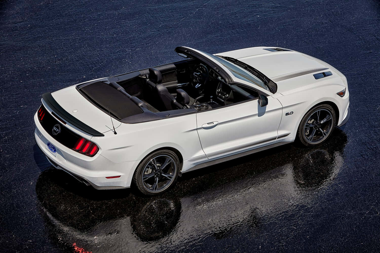 A Stunning Ford Mustang California Special Cruising the Streets Wallpaper