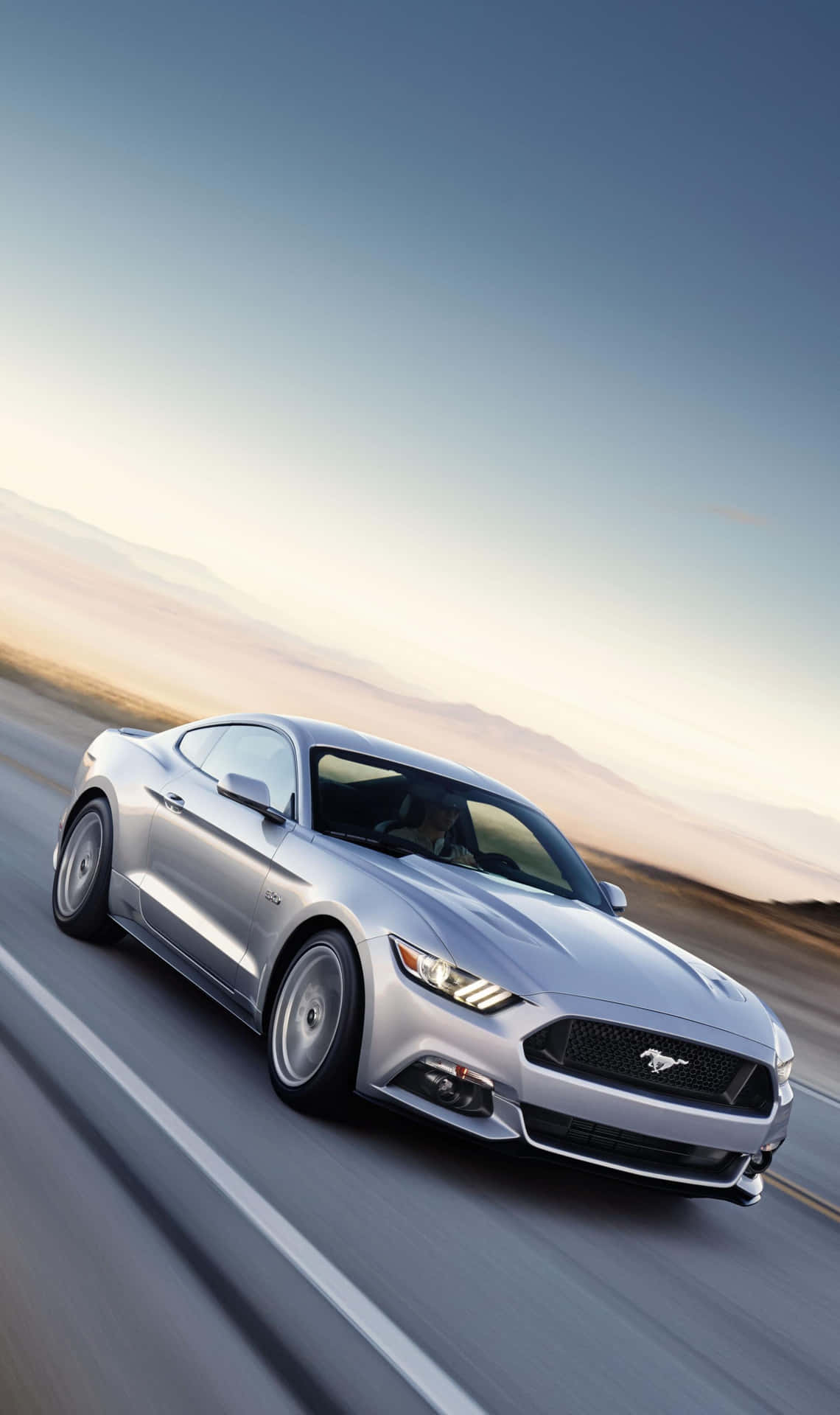 A stunning Ford Mustang California Special against a picturesque backdrop. Wallpaper