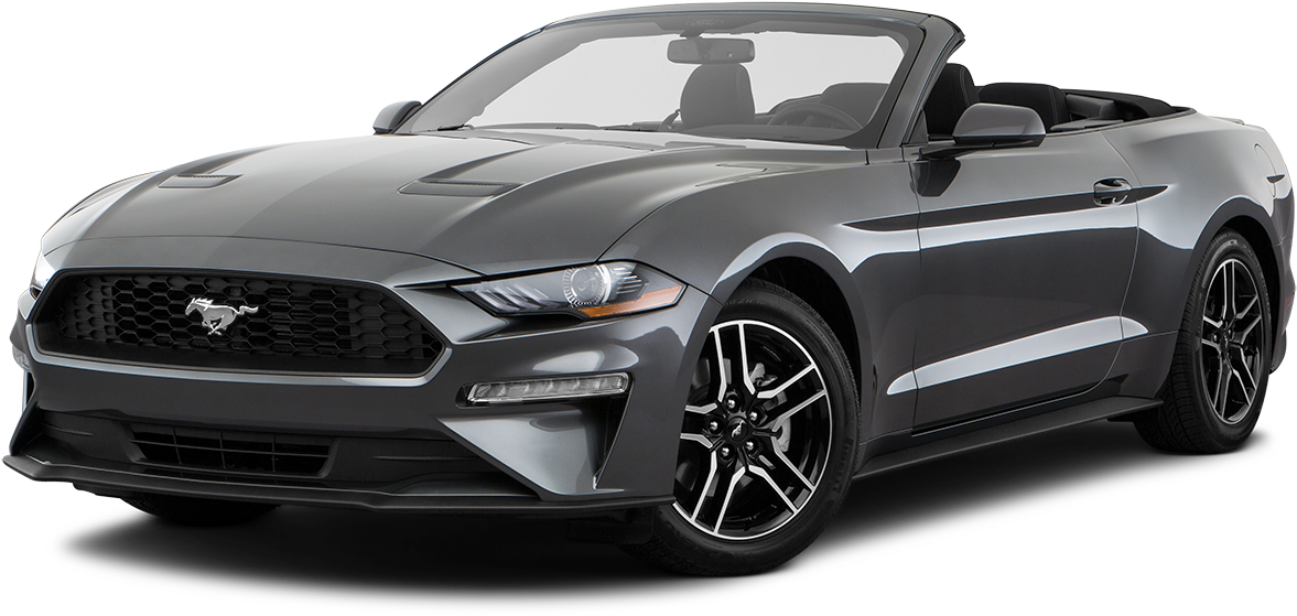 Ford Mustang Convertible Side View PNG