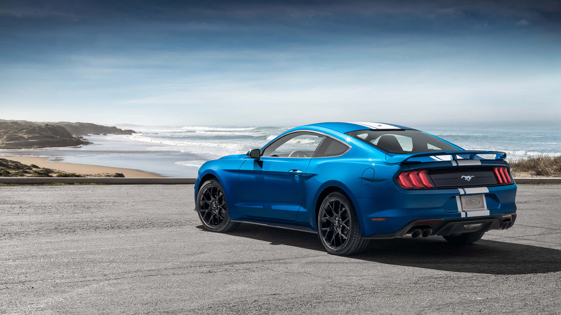 Stunning Ford Mustang Ecoboost on the Open Road Wallpaper