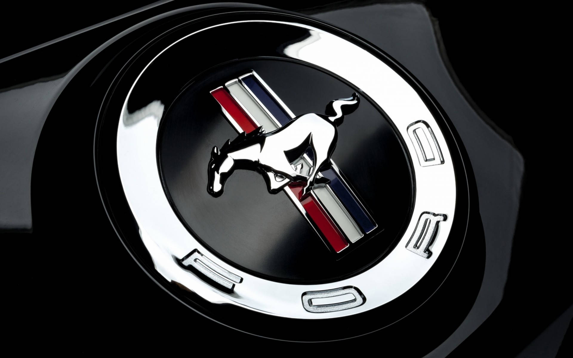Ford Mustang HD Poleret Logo Tapet Wallpaper