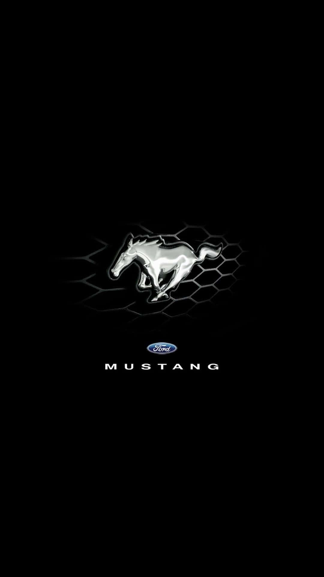 Fordmustang-logotypen Estetiskt Wallpaper