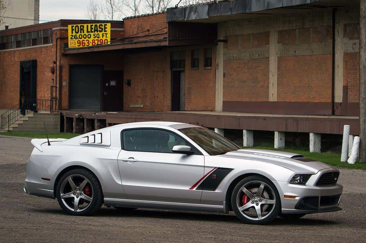 Stunning Ford Mustang Roush In Action Wallpaper