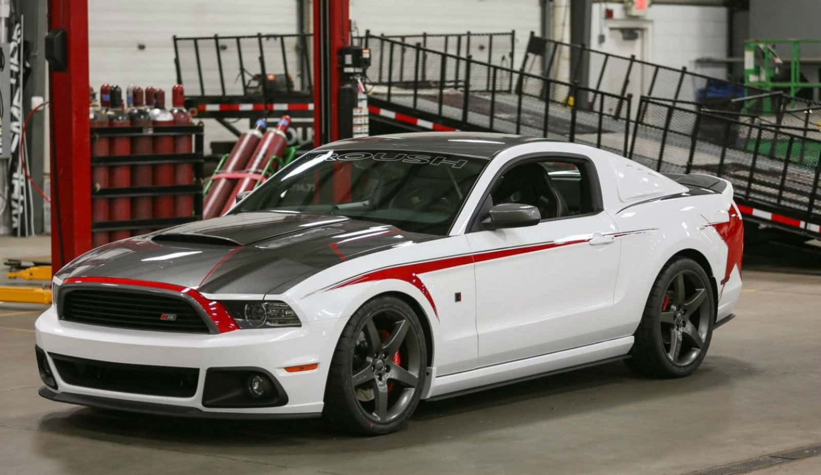 Sleek Ford Mustang Roush taking center stage Wallpaper