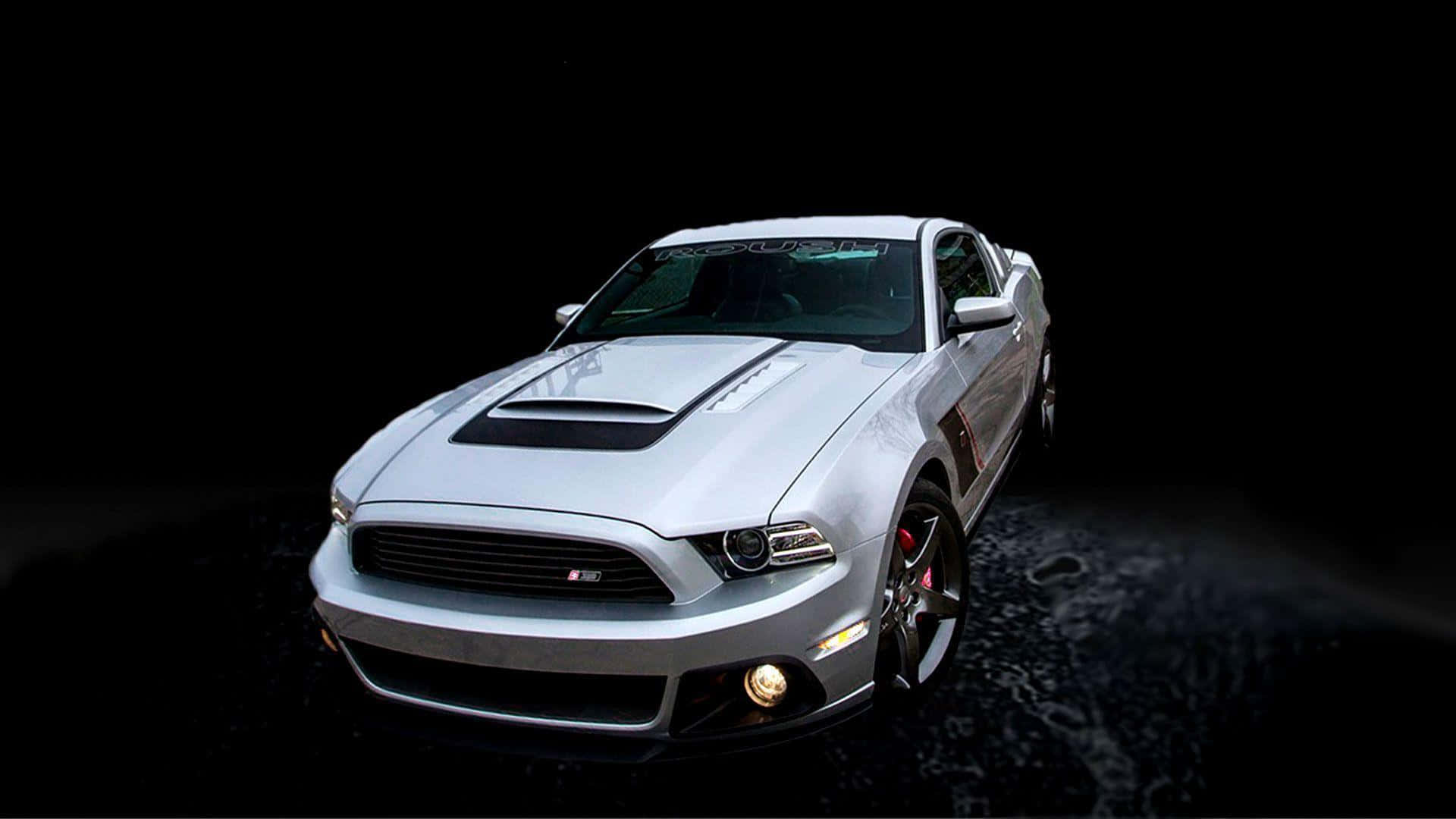 Race-Ready Ford Mustang Roush on the Track Wallpaper