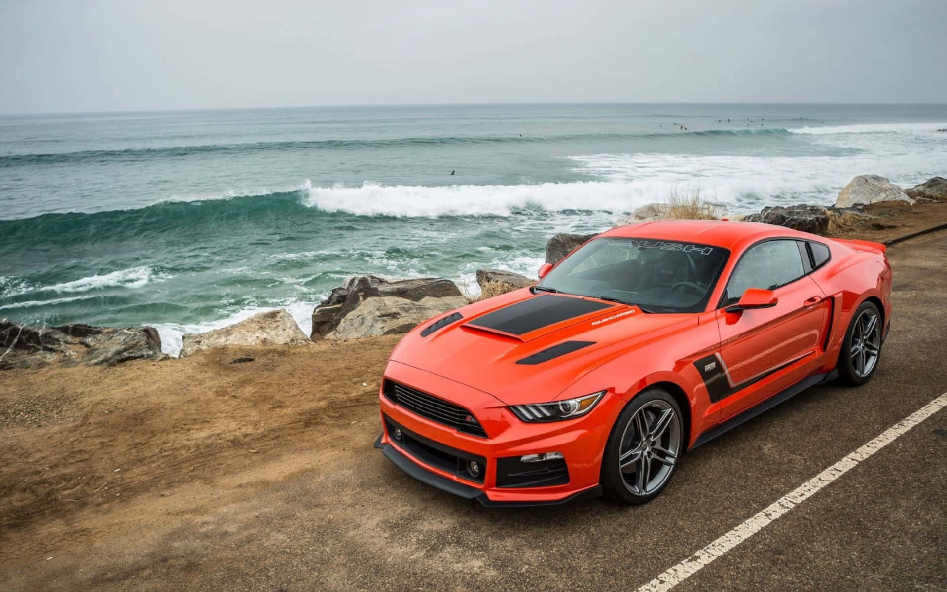Ford Mustang Roush - The Perfect Blend of Performance&Style Wallpaper