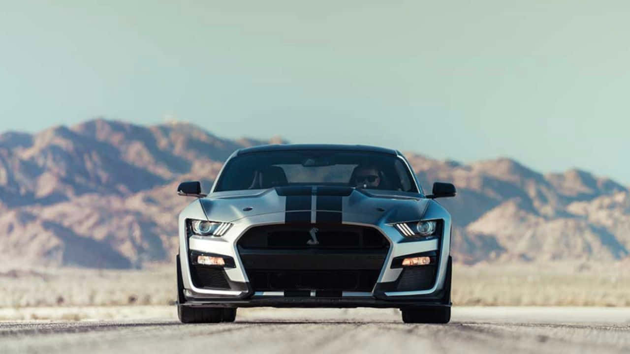 Ford Mustang Shelby G T500 Front View Wallpaper