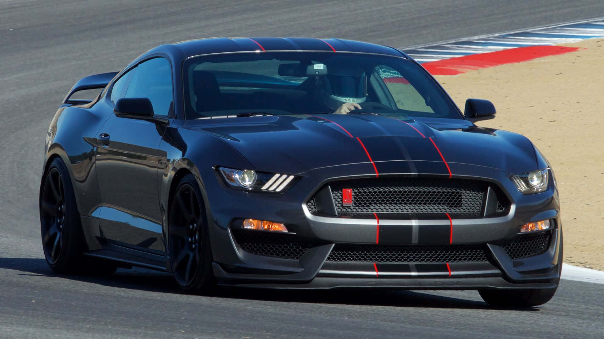 Ford Mustang Shelby GT350 in Action Wallpaper