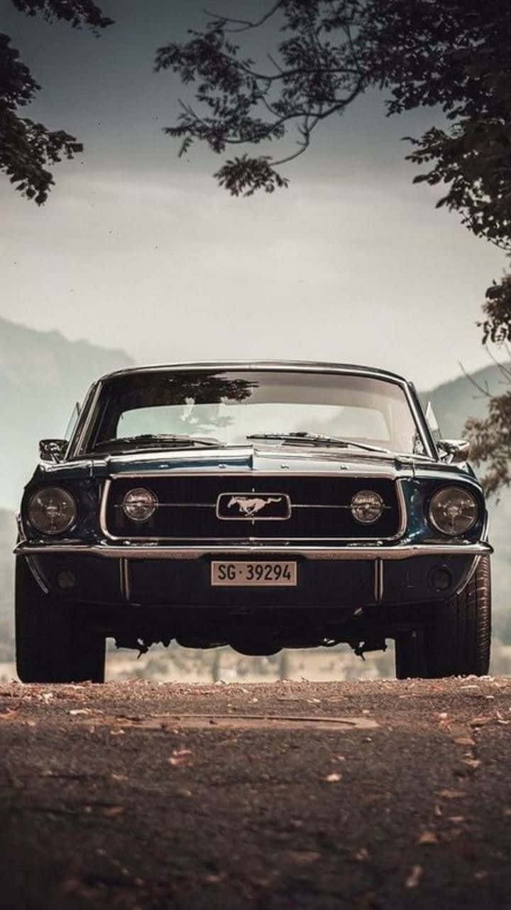 Ford Mustang Klassiskt Sportbilsmönster. Wallpaper