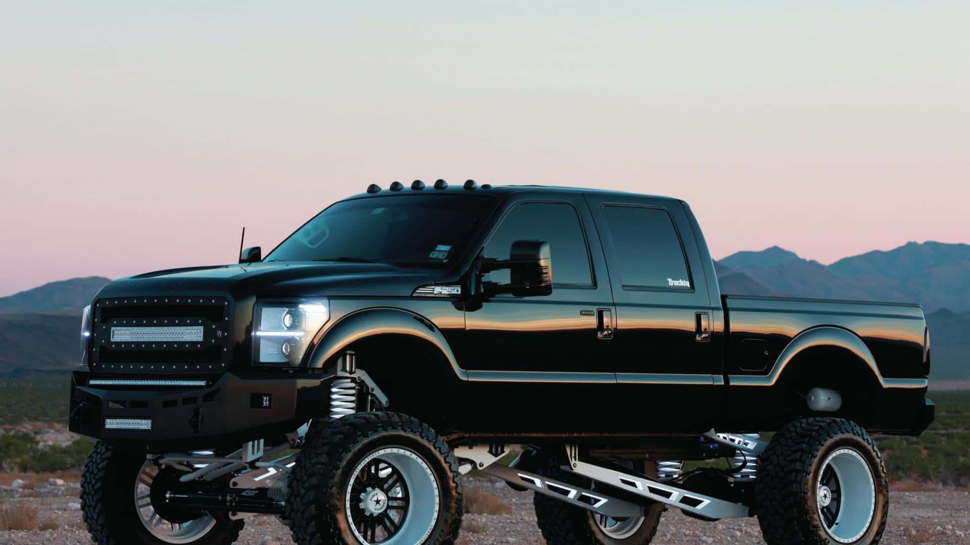 Fordpowerstroke - Der Leistungsstärkste Diesel-pickup-truck Wallpaper